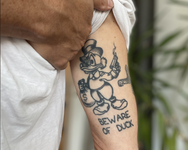 Scrooge McDuck tattoo